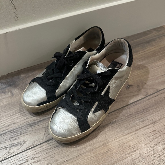 Golden Goose Super-Star in Silver Leather - Picture 4 of 8